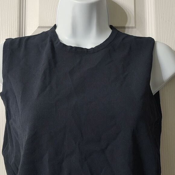 Jones New York navy fitted sleeveless sweater Sz M - Picture 3 of 5